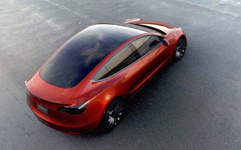 Tesla Model 3 all-glass roof